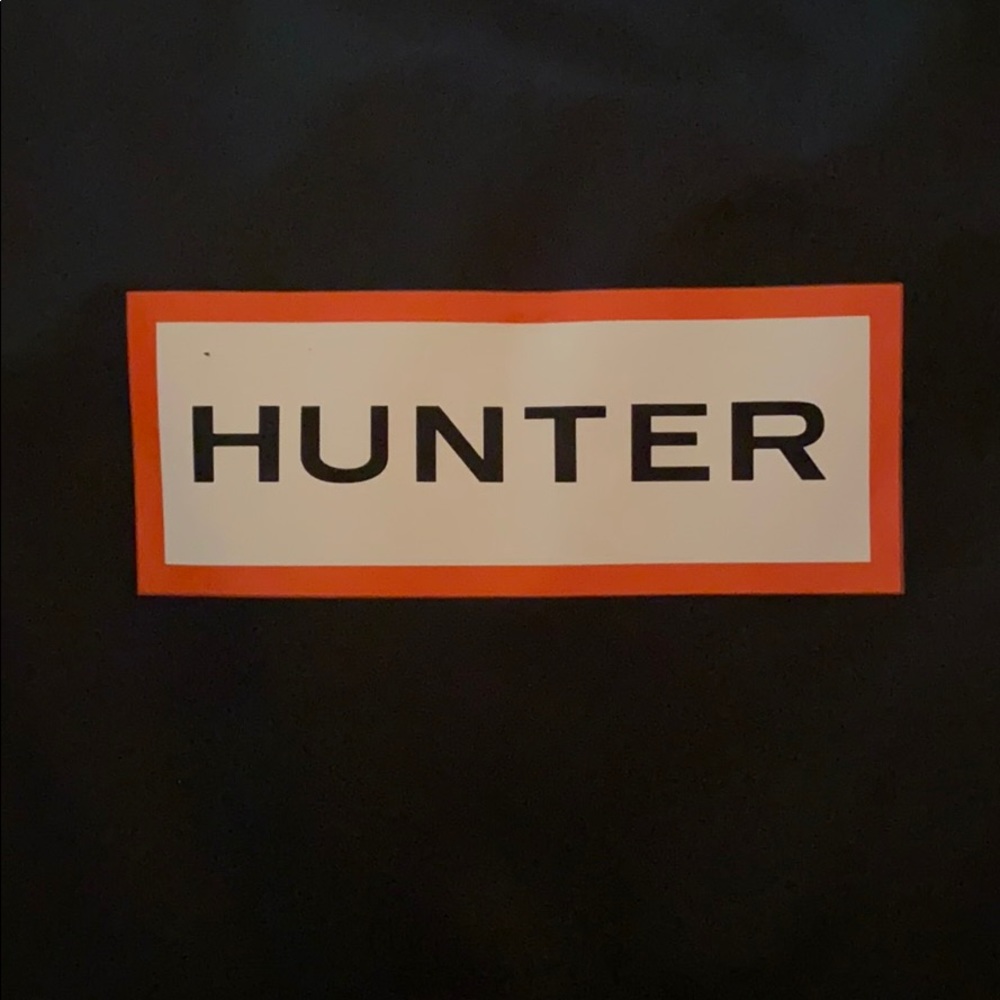 Knee high Hunter rain boots